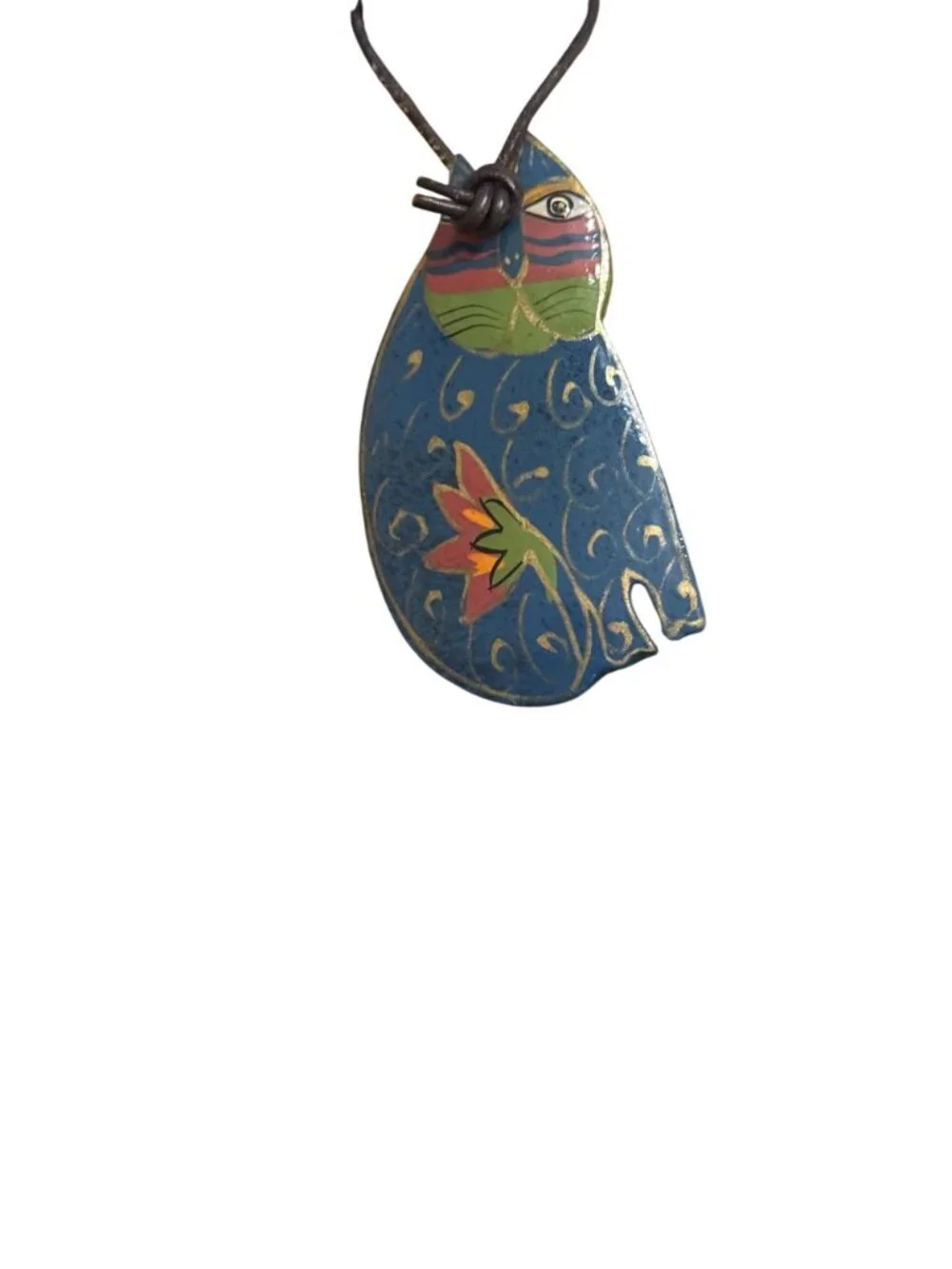 Laurel Burch Multicolor Cat-Themed Tote Bag With Flower & Butterfly Design Canva